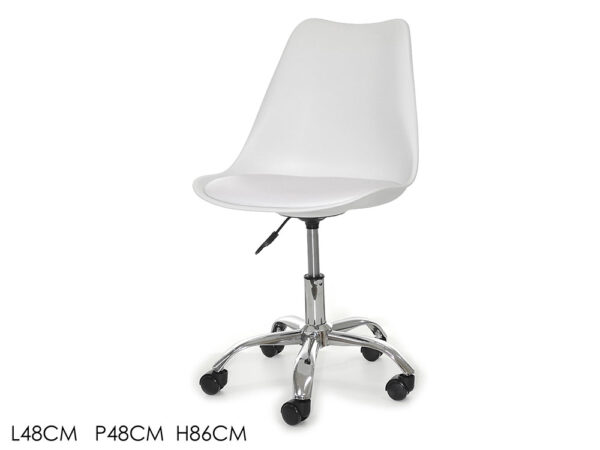 Sedia ufficio bianca art. 686842