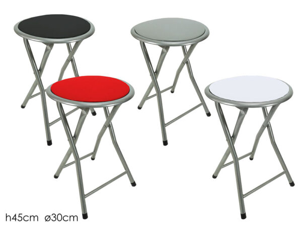 Sgabello pieghevole Modern Line colori assortiti art. 765033